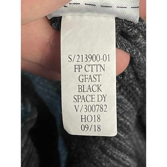 GapFit Capri Leggings Womens Medium Black Space Dye GFast Performance Cotton - Picture 9 of 9